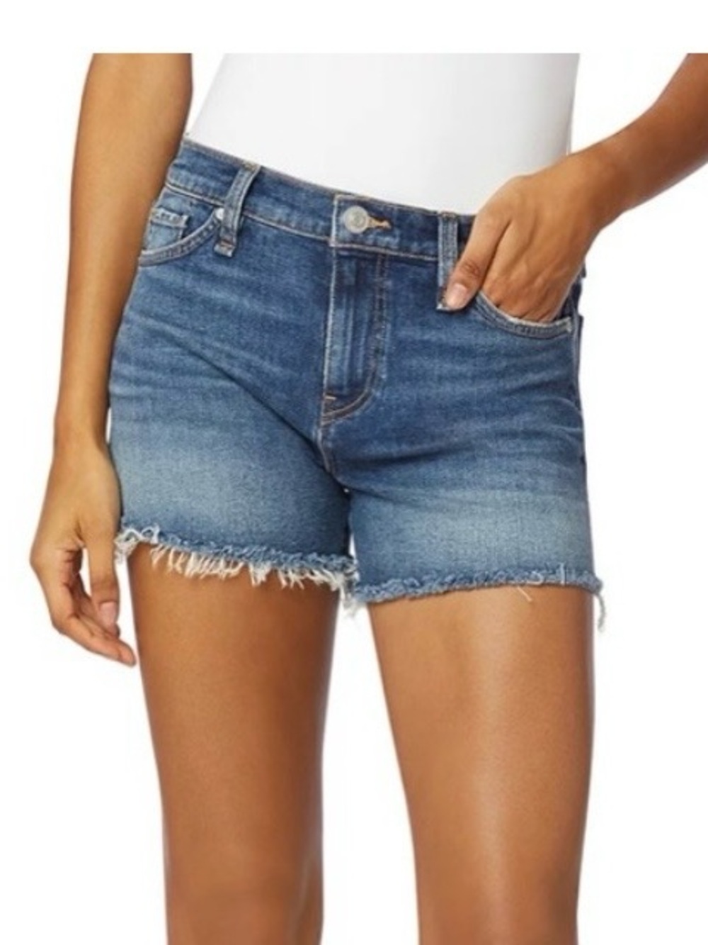 Hudson Jeans Gemma Denim Shorts Dark Wash Size 32